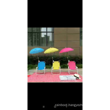 pink blue green personalized portable outdoor kids baby beach chair with umbrella